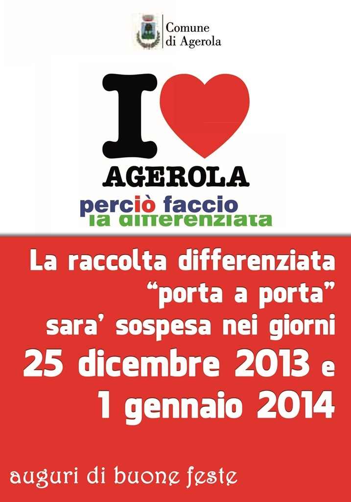 i love agerola perchè faccio la differenziata